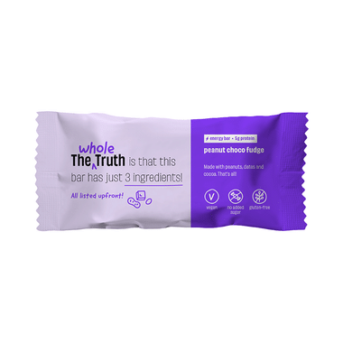 The Whole Truth Vegan Energy Bar (40gm Each) | Peanut Choco Fudge