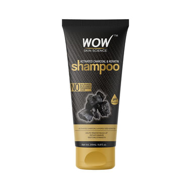 WOW Skin Science Activated Charcoal & Keratin Shampoo
