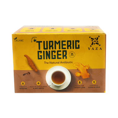 Yaza Turmeric Ginger Organic Tea Sachet (2gm Each)
