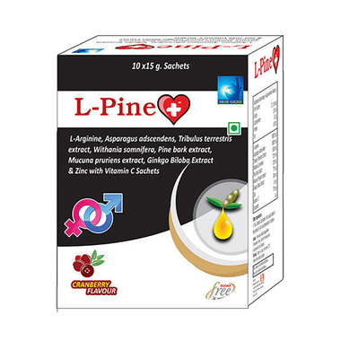 L-Pine Plus Sachet Cranberry Sugar Free