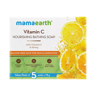 Mamaearth Vitamin C Nourishing Bath Soap (75gm Each)