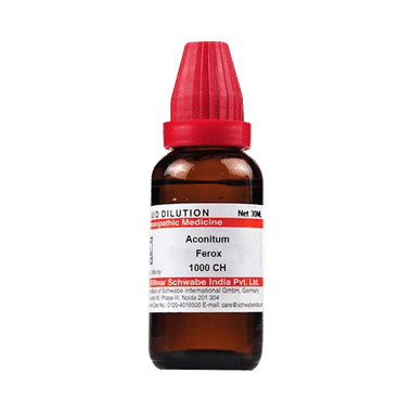Dr Willmar Schwabe India Aconitum Ferox Dilution 1000 CH