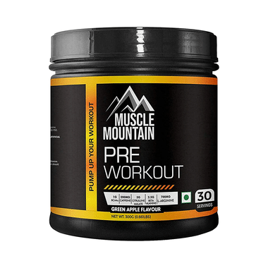 Muscle Mountain Pre Workout Green Apple