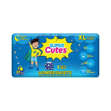 Super Cute's XL Wondershorts Pull Up Shorts Diaper (5 Each)