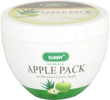 Sunny Herbals Apple Pack With Aloevera Almond Oil & Green Apple