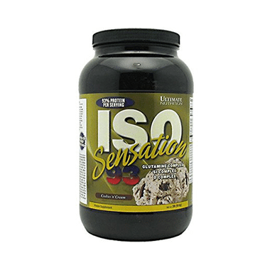 Ultimate Nutrition ISO Sensation 93 Whey Isolate Protein | Flavour Cookies & Cream Powder