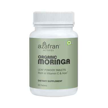 Azafran Actives Organic Moringa Leaf Powder Tablet