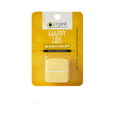 Organic Harvest Happy Lips Color Lip Balm Lemon With SPF