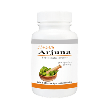 Shivalik Herbals Arjuna Terminalia Arjuna 500mg Capsule Pack Of 2