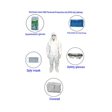 Dominion Care CBR Personal Protection (PPE) Kit White Free Size