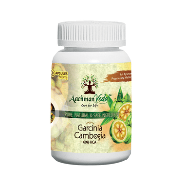 Aachman Veda Garcinia Cambogia 500mg 60% HCA Weight Loss Capsule (60 Each)