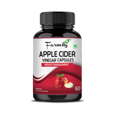 Farmity Apple Cider Vinegar 500mg Capsule