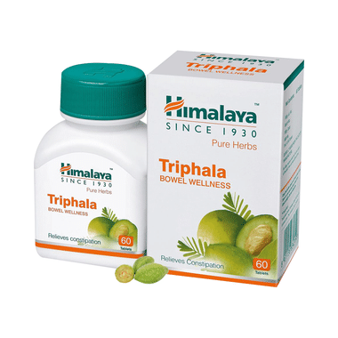 Himalaya Wellness Pure Herbs Triphala Bowel Wellness Tablet | For Constipation & Stomach Care