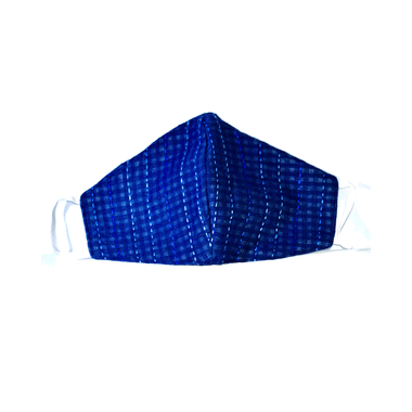 Enorgen Designer 100% Cotton Washable Reusable Protective Face Mask Blue