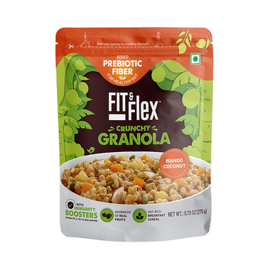 Fit & Flex Mango Coconut Granola Oat Rich Breakfast Cereal With Real Fruits