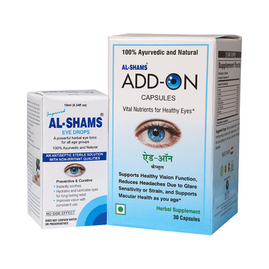 Al-Shams Combo Pack Of Eye Drop 10ml & Add-On 30 Capsule