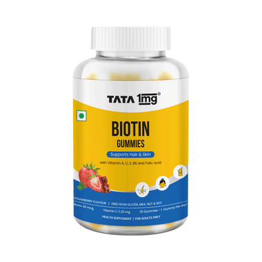 Tata 1mg Biotin Gummies for Healthy and Happy Hair
