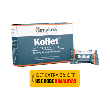 Himalaya Koflet Cough Lozenges| Soothes Sore Throat| Relieves Cough |
