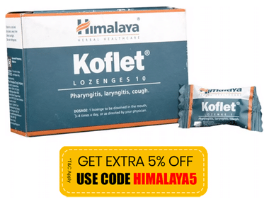 Himalaya Koflet Cough Lozenges| Soothes Sore Throat| Relieves Cough |