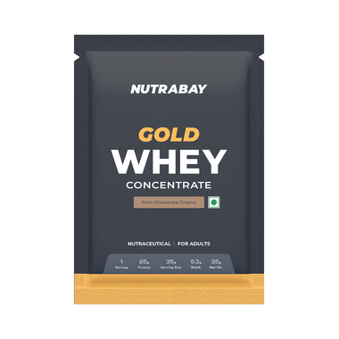 Nutrabay Gold Whey Concentrate Protein Powder Rich Chocolate Creme