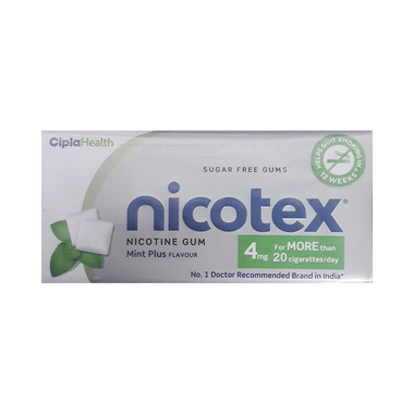 Nicotex 4mg Nicotine Gum Mint Plus Sugar Free