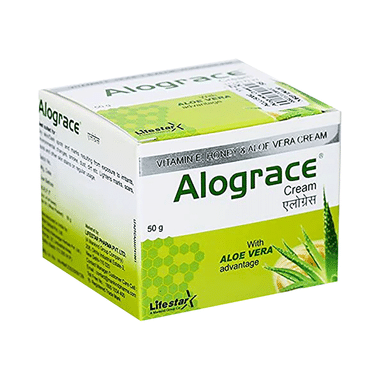Alograce Moisturising Cream With Aloe Vera | For Dry To Normal Skin, Sensitive Skin