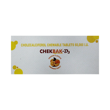 Chekbak-D3 Chewable Tablet Orange