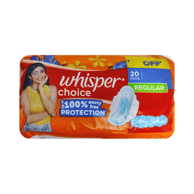 Whisper Choice Wings Sanitary Pads Regular