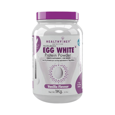 HealthyHey Nutrition Pasteurized Egg White Protein Powder Vanilla