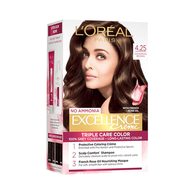 Loreal Excellence Creme Triple Care Color Aishwarya Brown