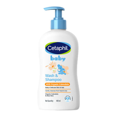 Cetaphil Baby Wash & Shampoo With Organic Calendula & Aloe Vera