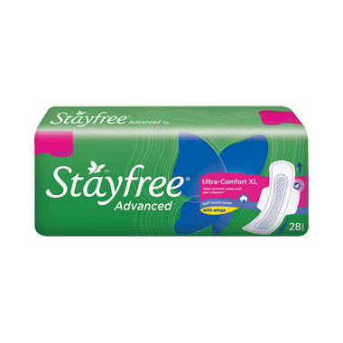 Stayfree Advanced Ultra-Comfort Sanitary Pads With Wings | Size XL