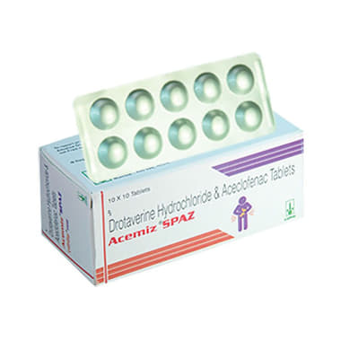 असैमिज़ स्पैज़ 100mg/500mg टैबलेट