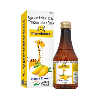 क्य्प्रोबूस्ट सिरप मैंगो