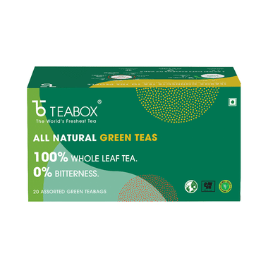 Teabox All Natural Assorted Green Tea Bag (2gm Each)