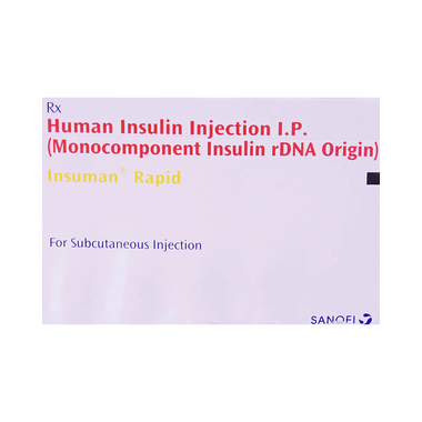 Insuman Rapid 100IU/ml Solution for Injection