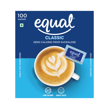 Equal Classic Zero Calorie From Sucralose Sachet (100 Each)