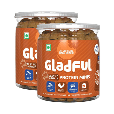 Gladful Protein Minis Cookie (150gm Each) Classic Ajwain