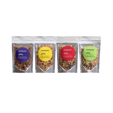 Cocosutra Breakfast Granola Cereal 4-in-1 Oats, Nuts, Seeds And Dry Fruits (100gm Each)