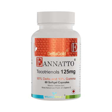Wellness Extract DeltaGold Eannatto Tocotrienols (Vitamin E) | Softgel Capsules For Skin, Bone & Heart Health