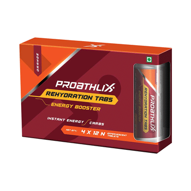 Proathlix Combo Pack Of Rehydration Effervescent Tablet (12 Each) Orange