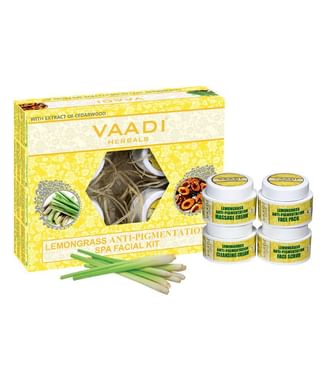 Vaadi Herbals Lemongrass Anti-Pigmentation Spa Facial Kit With Cedarwood Extract 70gm