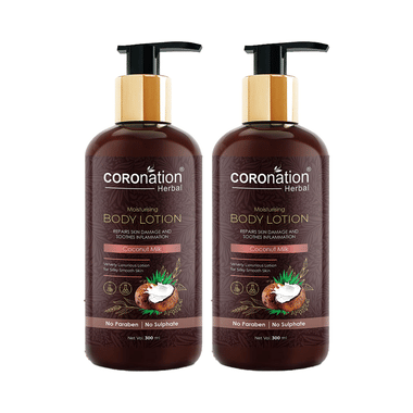 Coronation Herbal Coconut Milk Moisturising Body Lotion (300ml Each)