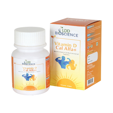 LDD Bioscience Vitamin D Cal Alfa+ | Multivitamin & Multimineral For Healthy Bones & Teeth | Tablet