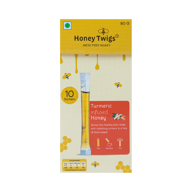 Honey Twigs Turmeric Infused Honey Sachet (8gm Each)