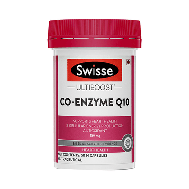 Swisse Ultiboost Co-Enzyme Q10 for Energy, Heart & Antioxidant Support | Capsule