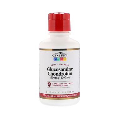 21st Century Glucosamine 1500mg Chondroitin 1200mg Liquid Raspberry