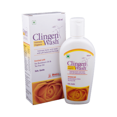 Clingen Women Intimate Hygiene Lactic Acid Wash With PH Balanced Formula | Safe & Gentle