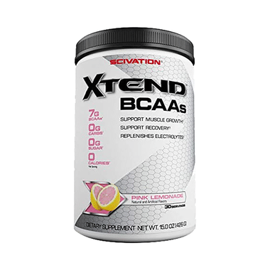 Scivation Xtend BCAA Powder With Electrolytes| For Muscle Growth & Recovery | Flavour Pink Lemonade