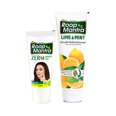 Roop Mantra  Combo Pack Of Zero Pimple Gel 15gm And Lime & Mint Face Wash 115ml